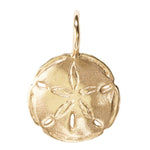 Load image into Gallery viewer, HEATHER B. MOORE Gold Polished Sand Dollar Sculptural Charm
