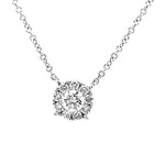 Load image into Gallery viewer, Diamond Cluster Necklace