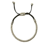 Load image into Gallery viewer, JOHN VARVATOS Simit Sterling Silver Slider Bracelet, Beaded Rondelle
