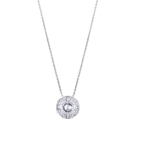 SETHI COUTURE 18K White Gold Moderne White Diamond Necklace