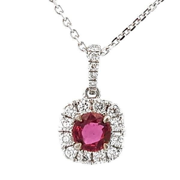 Ruby and Diamond Pendant