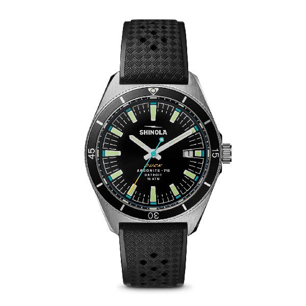 SHINOLA Duck 40mm Black Diving Watch