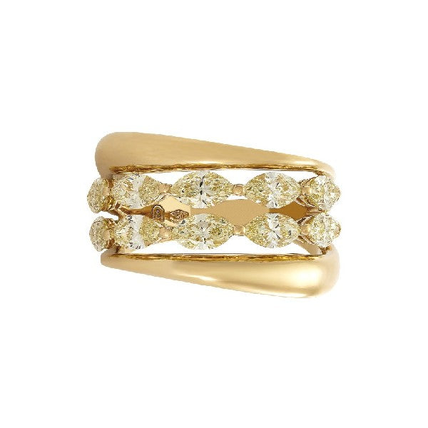 ETHO MARIA 18K Yellow Gold and Yellow Diamond Ring