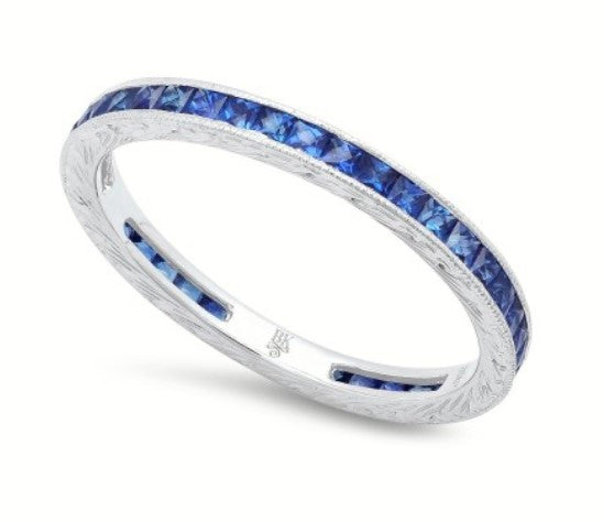 BEVERLY K Sapphire Eternity Band