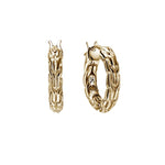 Load image into Gallery viewer, JOHN HARDY Essentials 14K Yellow Gold Hoop Earrings

