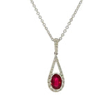 Load image into Gallery viewer, Ruby and Diamond Pendant