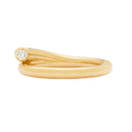 Load image into Gallery viewer, SETHI COUTURE 18K Yellow Gold Embrace Single White Diamond Band