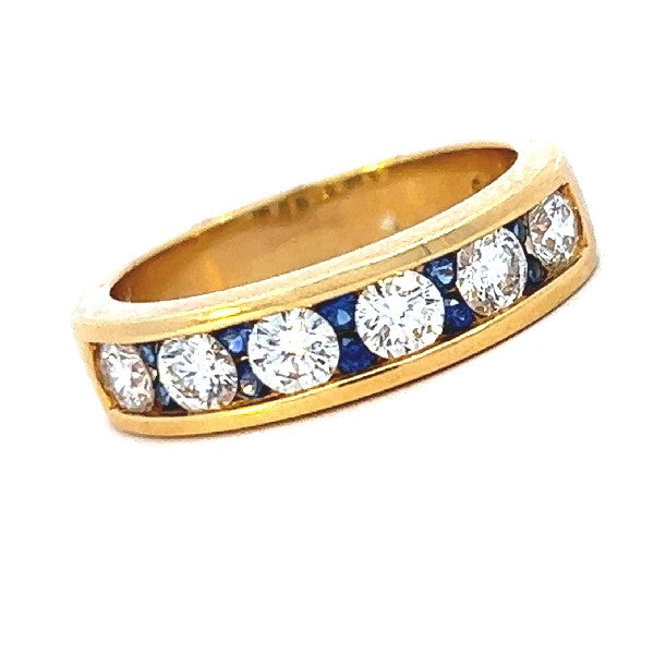 Diamond and Sapphire Ring