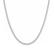 14K White Gold Lab diamond Tennis Necklace