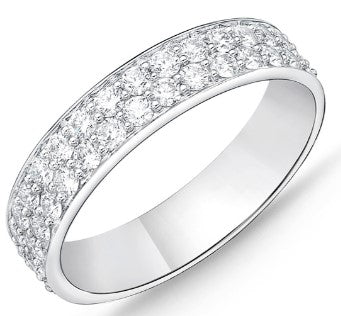 MEMOIRE Eternal Star Diamond Wedding or Anniversary Band