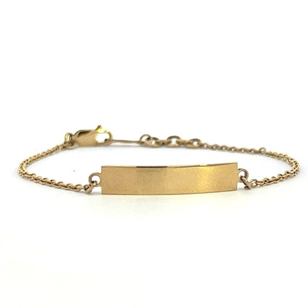 14K Yellow Gold ID Bracelet