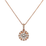 Load image into Gallery viewer, Diamond Halo Pendant