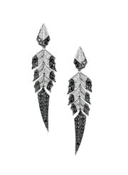 STEPHEN WEBSTER Magnipheasant Pave Short Earrings