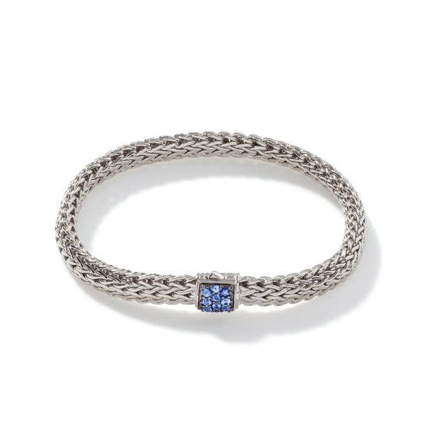 JOHN HARDY Icon Bracelet, Sterling Silver, Blue Sapphire, 6.5mm