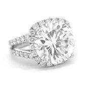 Diamond Halo Engagement Ring