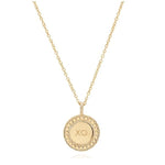 Load image into Gallery viewer, ANNA BECK Engravable Dotted Border Necklace