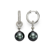 MASTOLONI  18K White Gold Nova Pearl and Diamond Earrings