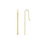 MICHAEL M Single Stone Foundation Bar Earrings