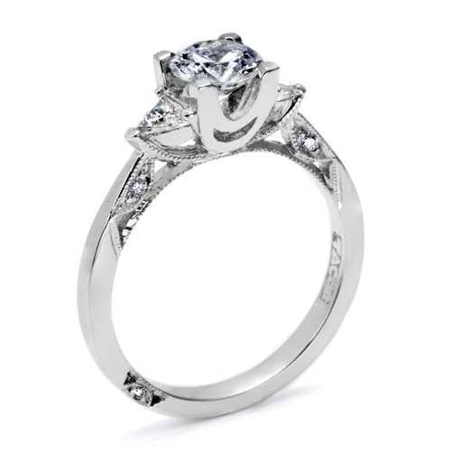 Simply Tacori Platinum 3-Stone Engagement Ring