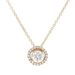 Load image into Gallery viewer, Diamond Halo Necklace
