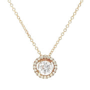 Diamond Halo Necklace