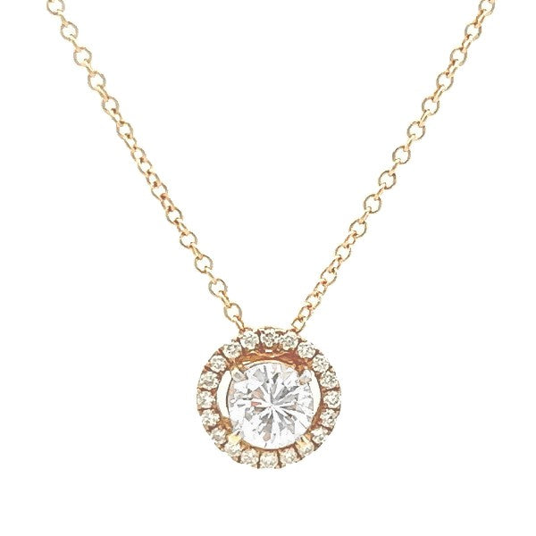 Diamond Halo Necklace