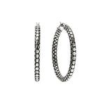 Load image into Gallery viewer, JOHN HARDY Dot Silver Hoop Earrings-37mm