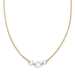 Load image into Gallery viewer, SETHI COUTURE Cien 3 Stone Rose Cut Diamond Necklace
