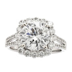 Load image into Gallery viewer, Diamond Halo Engagement Ring