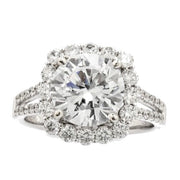 Diamond Halo Engagement Ring