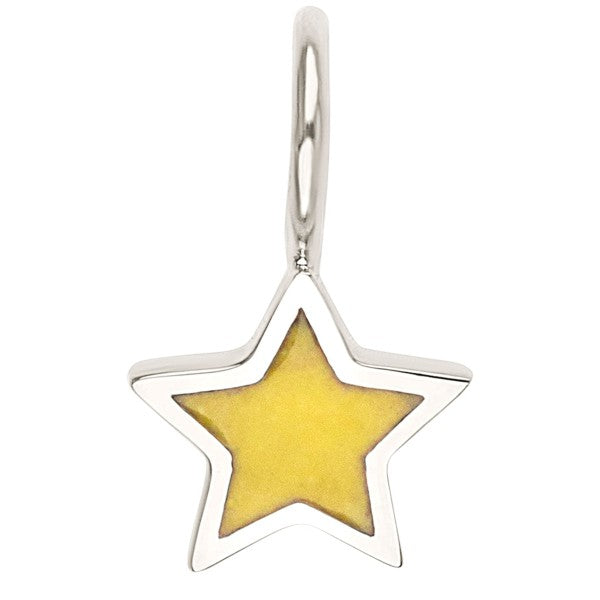 HEATHER B MOORE Yellow Enamel Star Charm