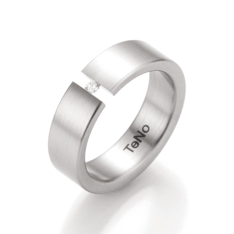 Stainless Steel Diamond Band