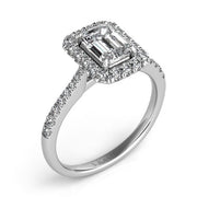 Halo Diamond Engagement Ring