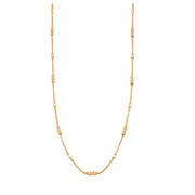SETHI COUTURE 18K Rose Gold Barrel White Diamond Chain