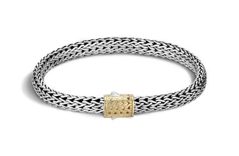 Classic Chain Gold & Silver Woven Bracelet