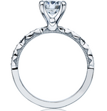 Load image into Gallery viewer, Sculpted Crescent Solitaire Engagement Ring
