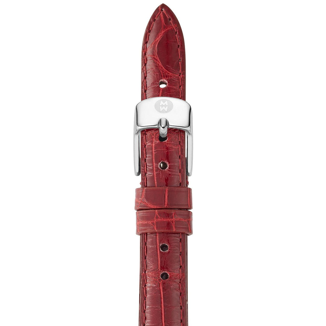 MICHELE 14mm Cabernet Alligator Strap