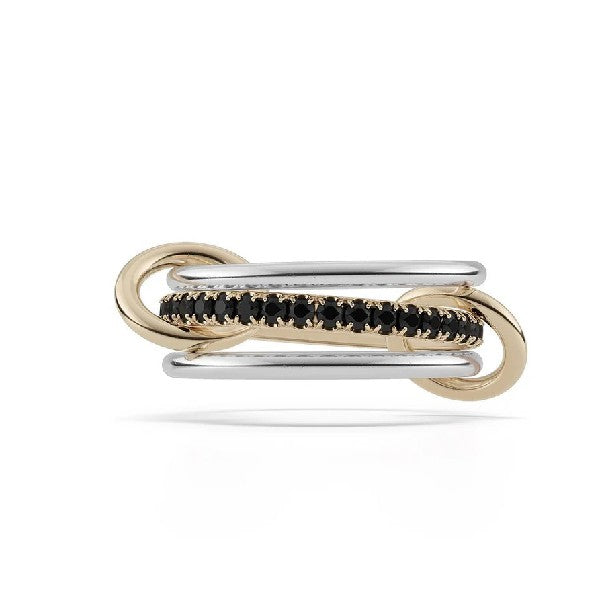 SPINELLI KILCOLLIN Tigris SG Noir 3-Band Black Diamond Stacking Ring