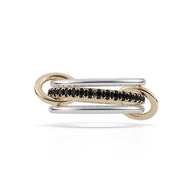 SPINELLI KILCOLLIN Tigris SG Noir 3-Band Black Diamond Stacking Ring