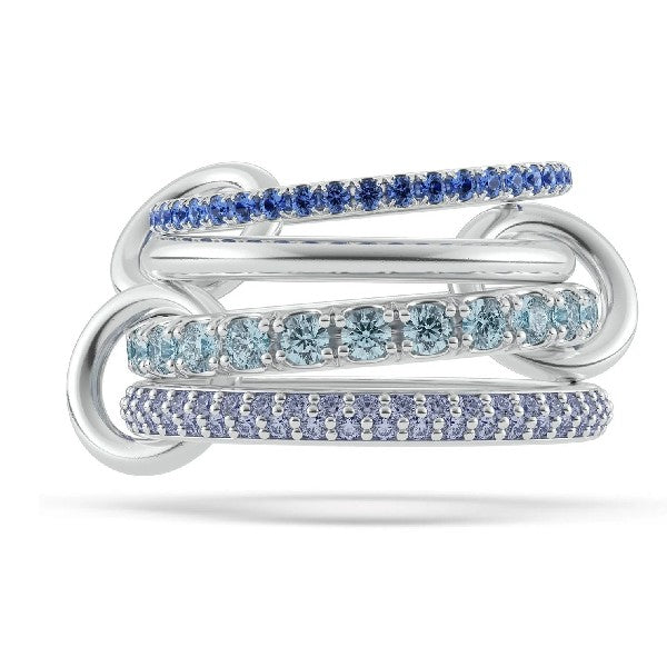 SPINELLI KILCOLLIN Sterling Silver 4-Link Stackable Iris