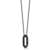 WALTERS FAITH Saxon 18K Black Gold And Black Diamond Link Necklace
