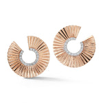 Load image into Gallery viewer, Diamond Fluted Earrings
