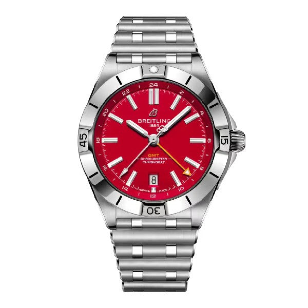 BREITLING Chronomat GMT 40 Kansas City Chiefs Limited Edition Mens Watch - NEW