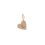Load image into Gallery viewer, HEATHER B MOORE 14K Yellow Gold Mini Heart "c" Initial and Diamond Charm