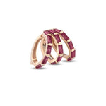 Load image into Gallery viewer, Modrian Gold Ruby Ear Cuff
