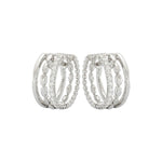 Load image into Gallery viewer, ETHO MARIA 18K White Gold Three Row Hoop Earrings
