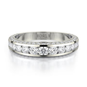 MICHAEL M Diamond Wedding or Anniversary Band