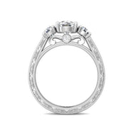 Platinum 3-Stone Engagement Ring