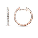 Load image into Gallery viewer, Diamond Huggie Hoops