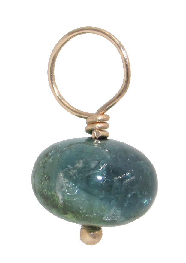 Faceted Green Tourmaline Charm
